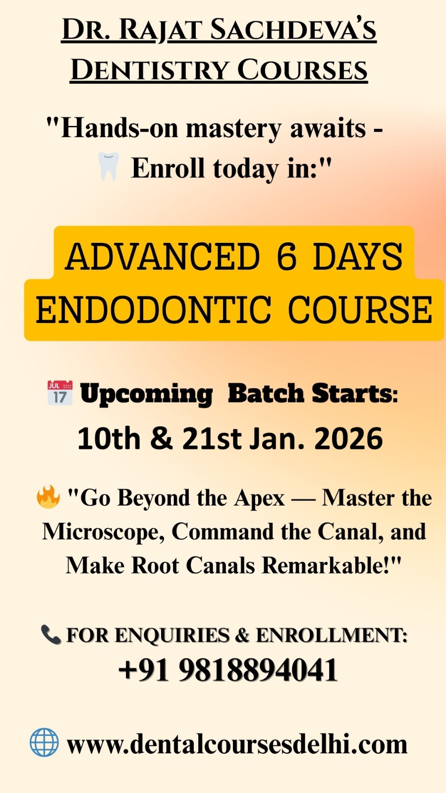 adv endo 6 days