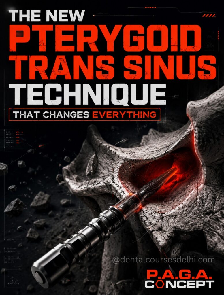The new pterygoid trans sinus technique that changes everything