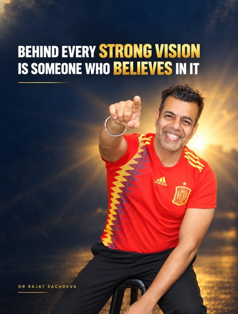 behind every strong vision is someone who believes in it